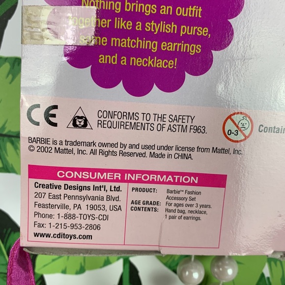 🎀 Retro 2002 Barbie Fashion Accessory Set Y2K 2000s Costume Dress Up - Picture 9 of 12